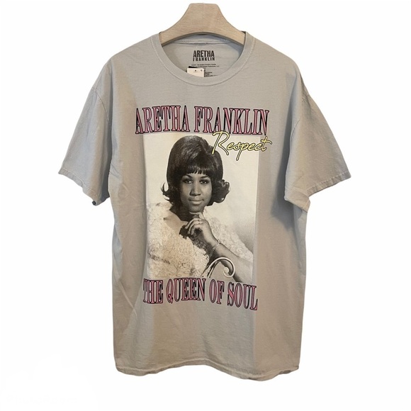 Aretha Franklin Respect Queen of Soul Tee T-Shirt Medium New With Tags - Picture 1 of 10